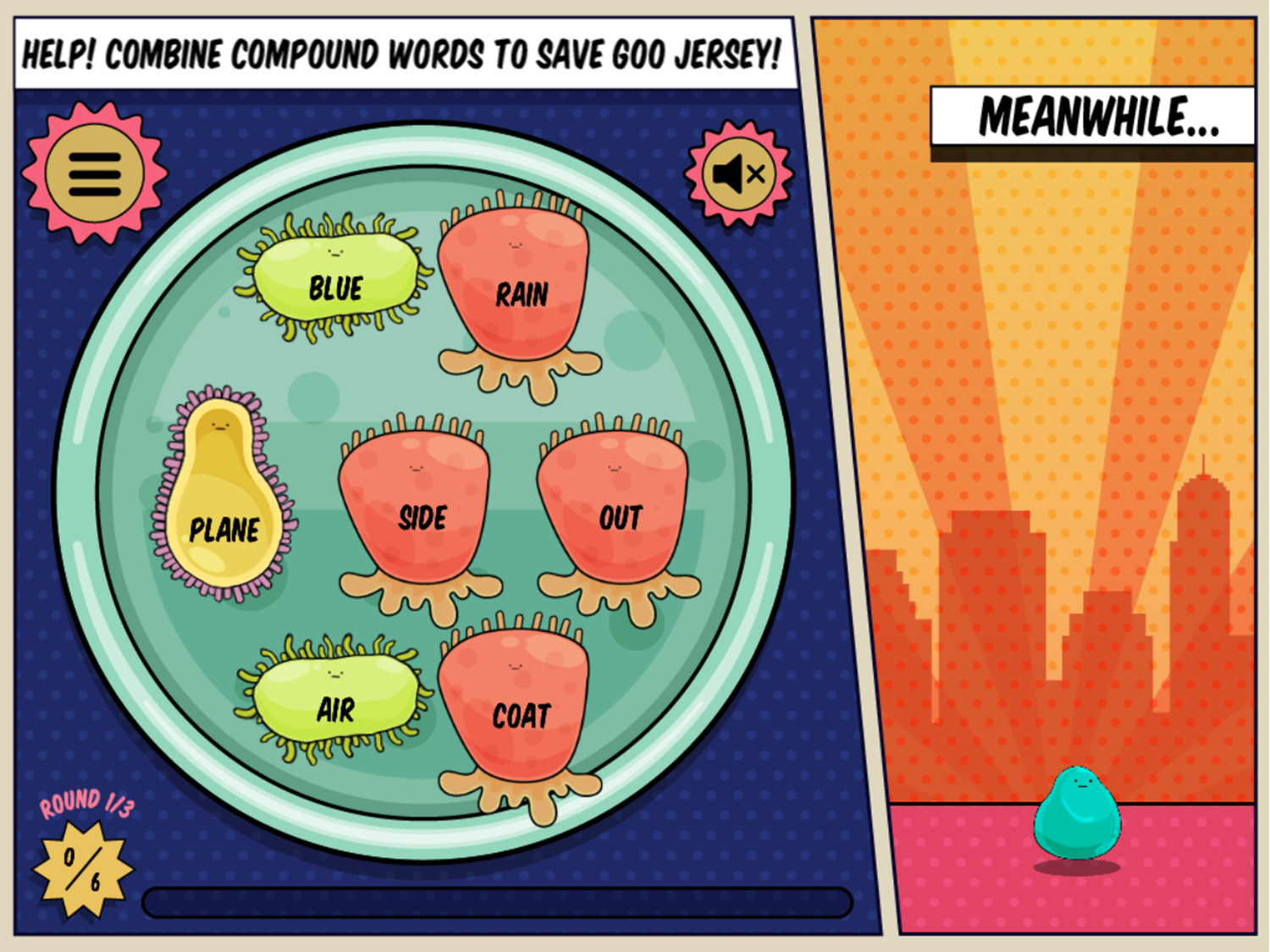 Play Slimezilla Vs The Compound Words Game Free Online Educational 